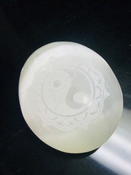 Selenite Ying Yang Soapstone